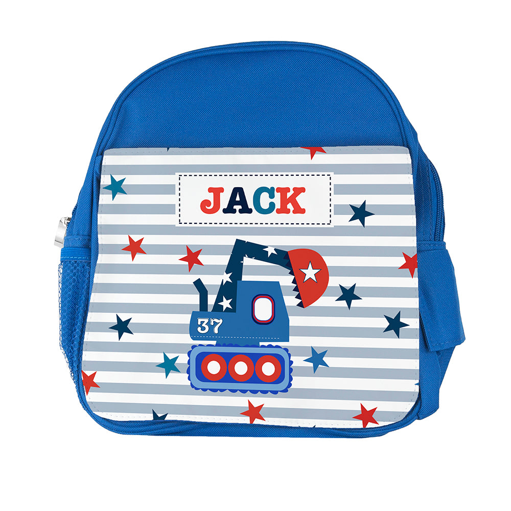 Personalised Kid's Blue Mini Rucksack