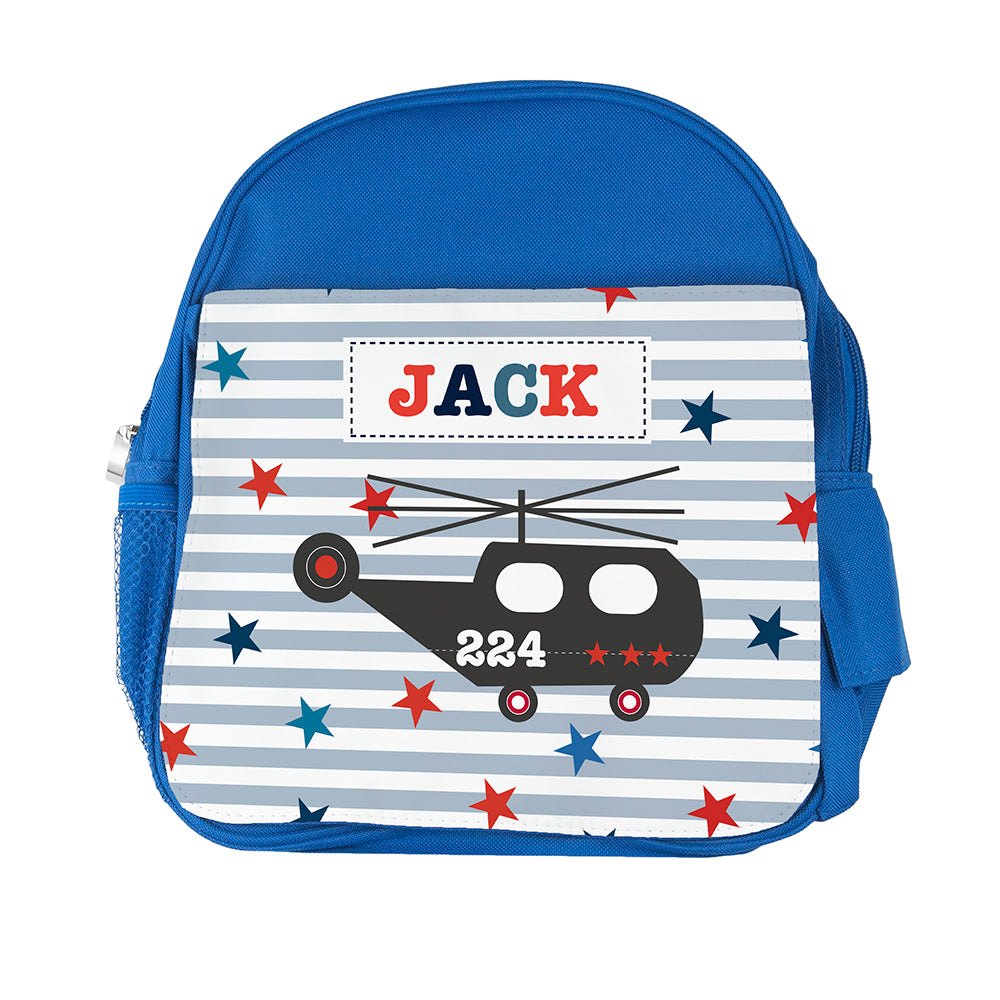 Personalised Kid's Blue Mini Rucksack