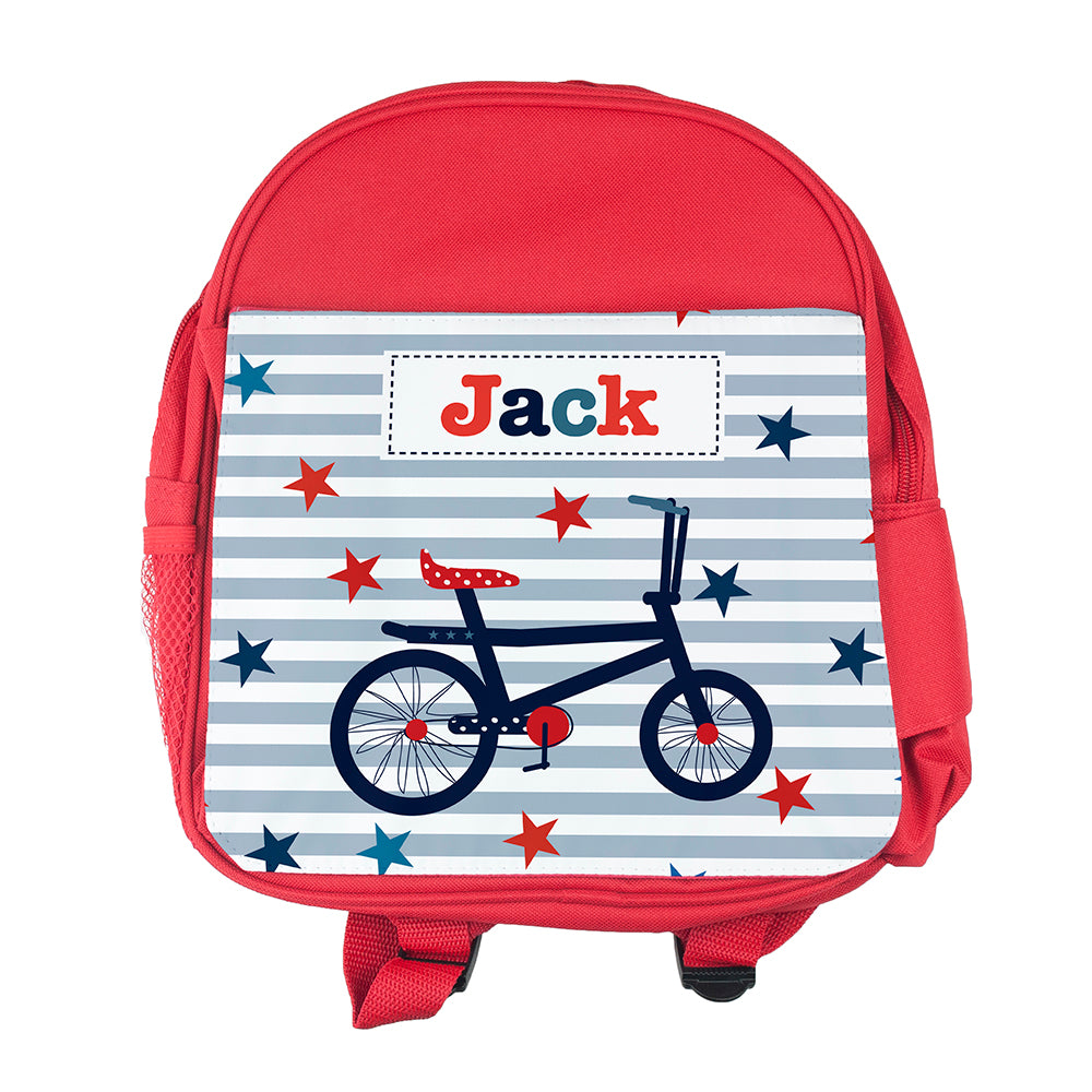 Personalised Boy's Red Mini Rucksack