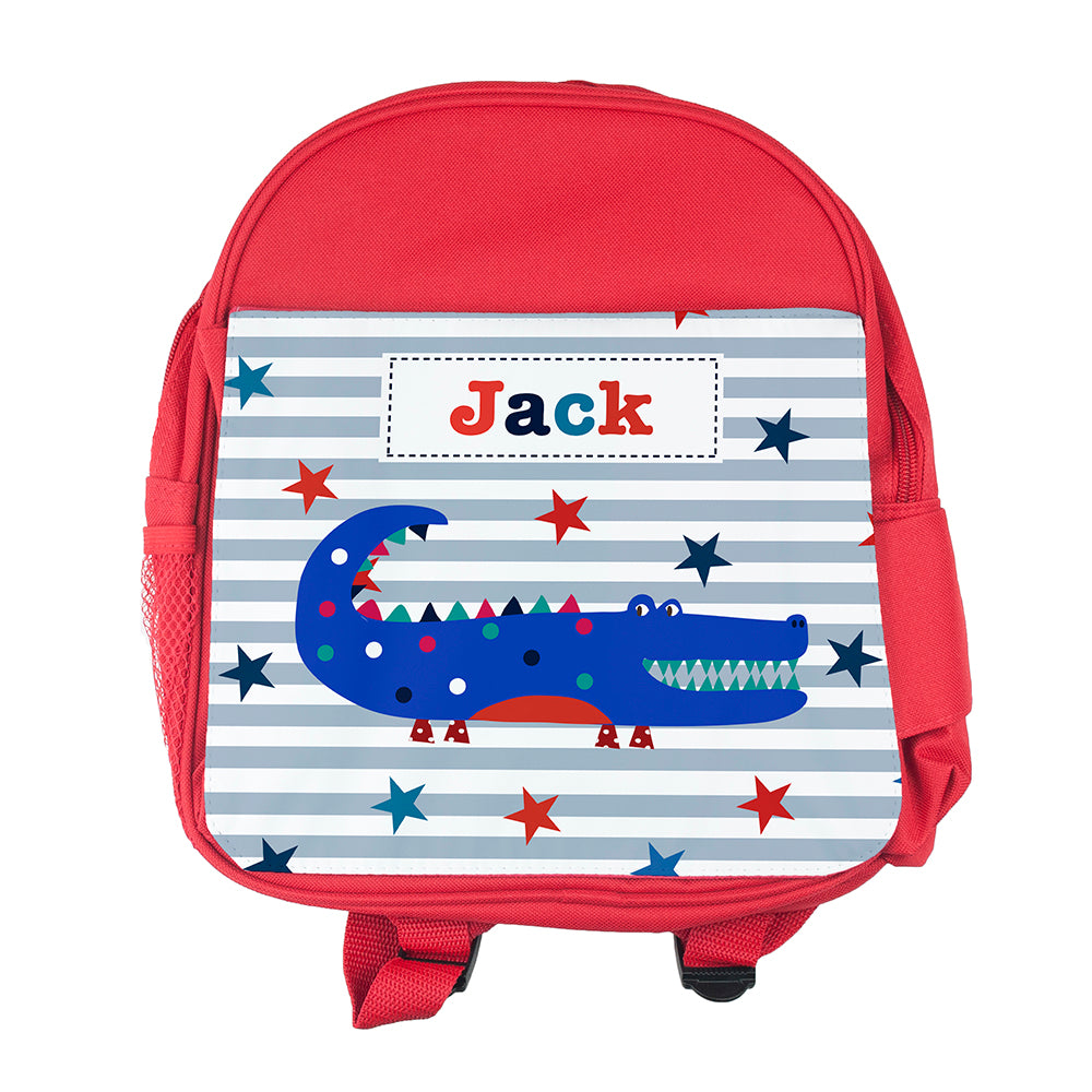 Personalised Boy's Red Mini Rucksack