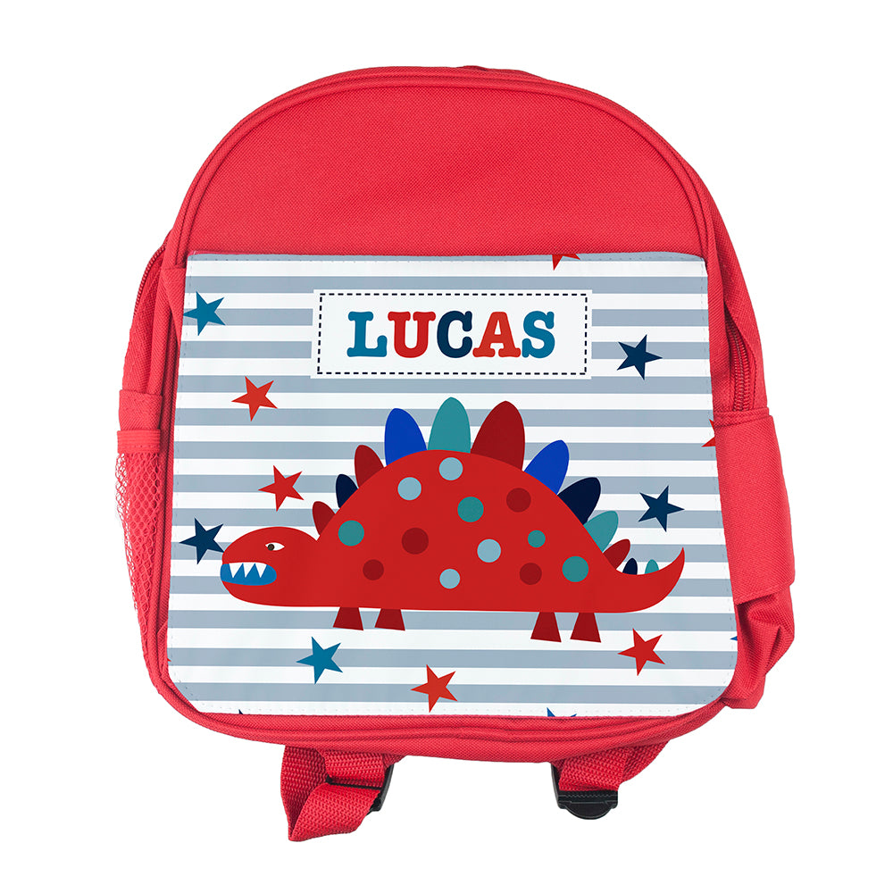 Personalised Boy's Red Mini Rucksack