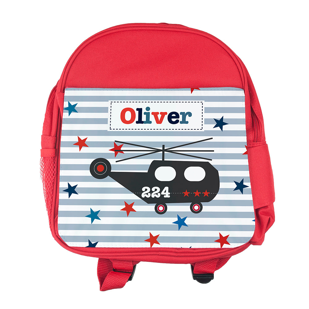 Personalised Boy's Red Mini Rucksack