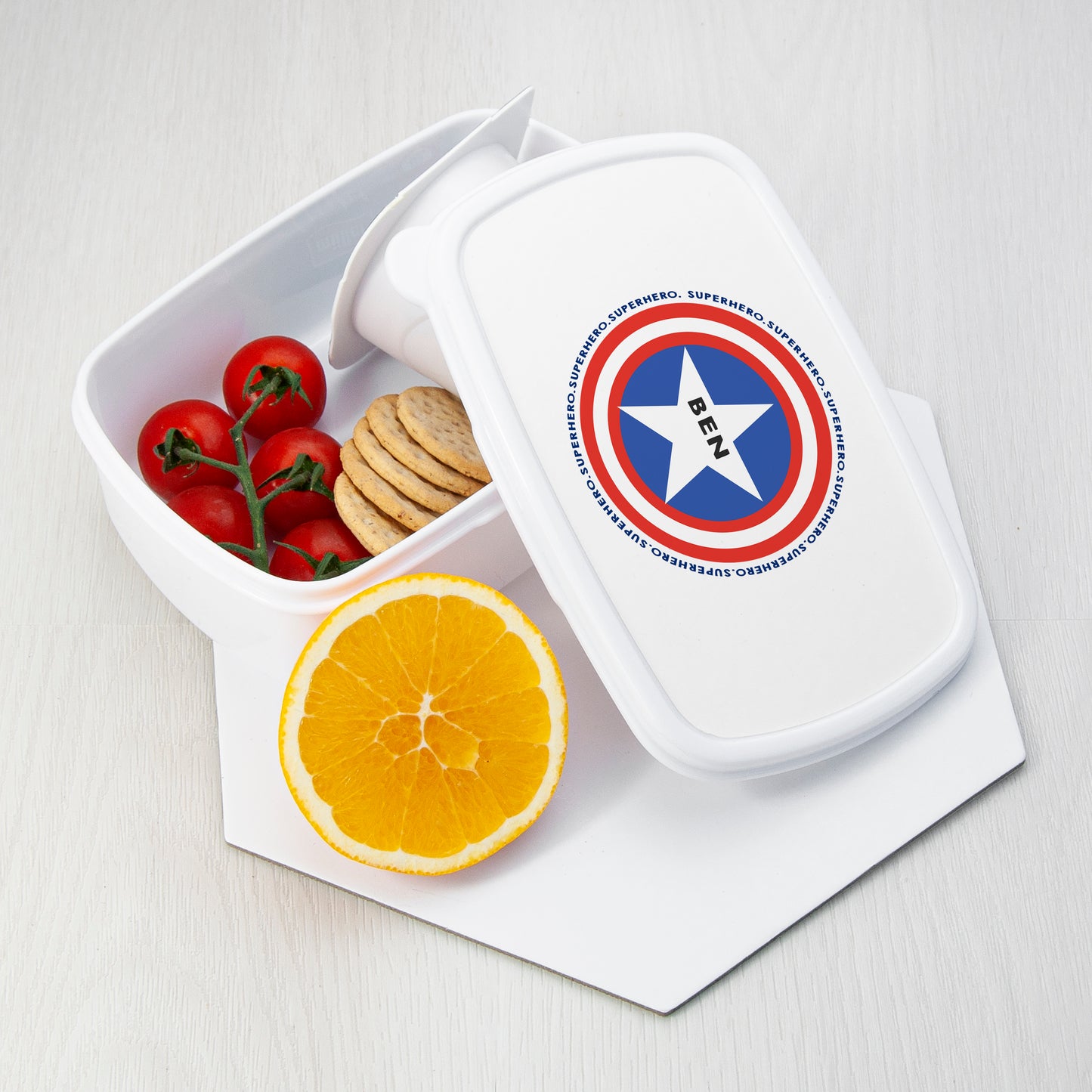 Personalised Children's Superhero Lunch Box