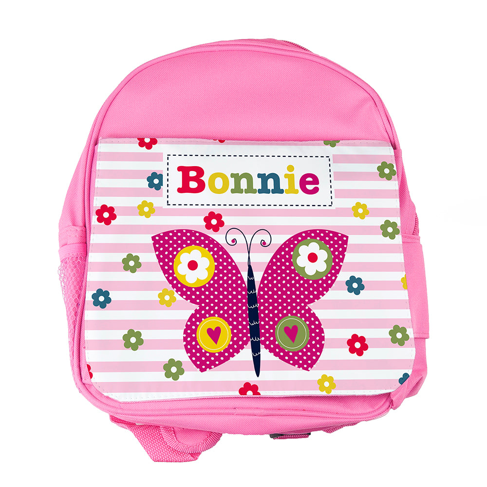 Personalised Girl's Pink Mini Rucksack