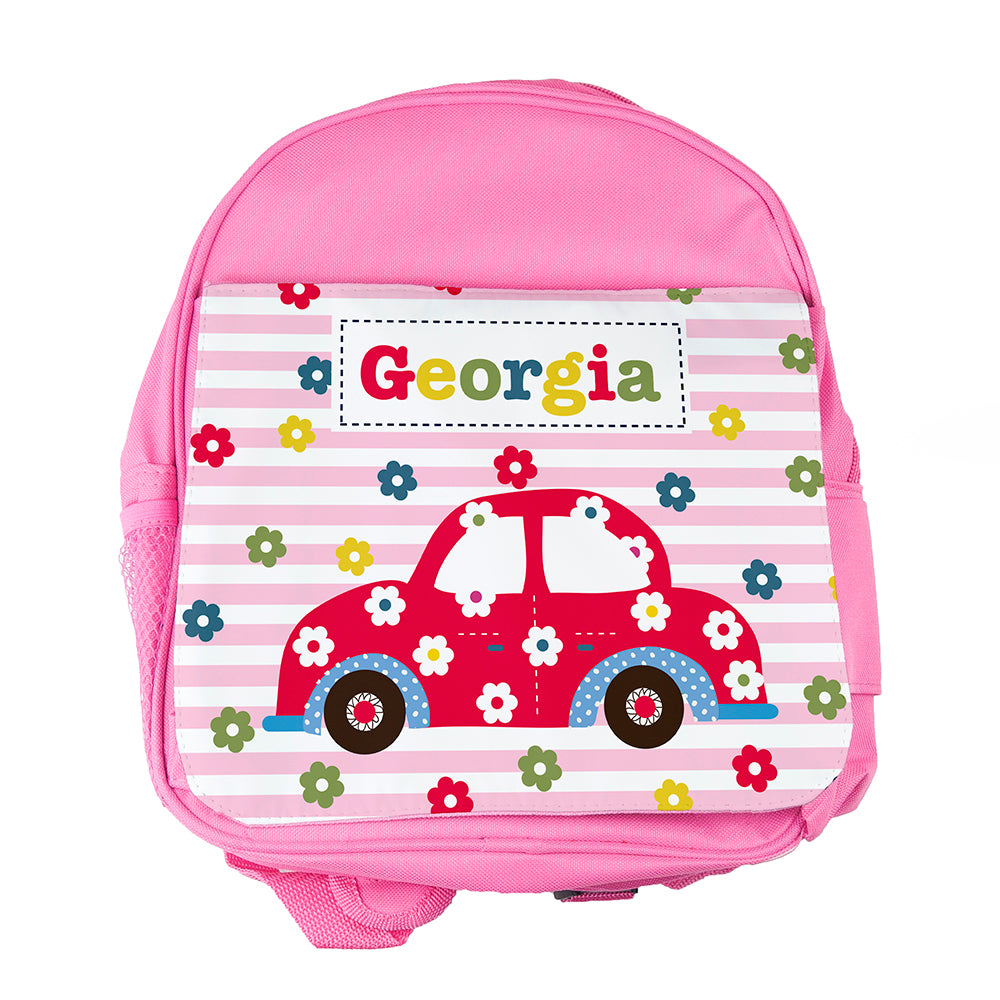 Personalised Girl's Pink Mini Rucksack