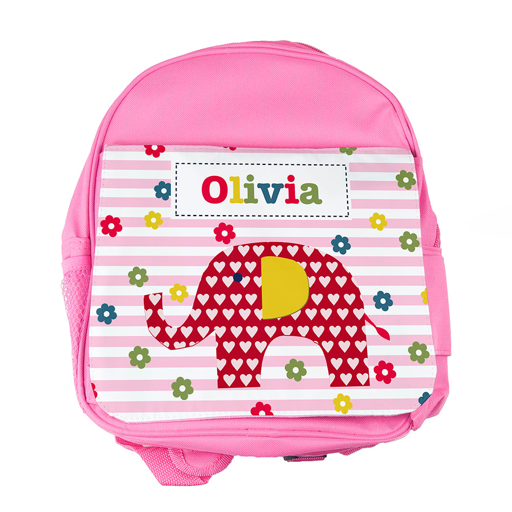 Personalised Girl's Pink Mini Rucksack