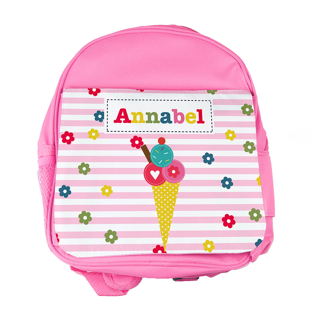 Personalised Girl's Pink Mini Rucksack