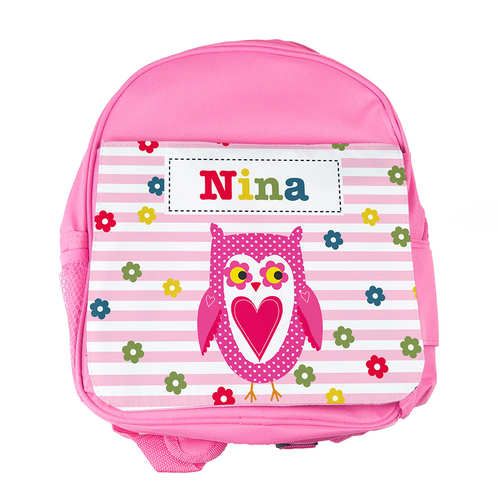 Personalised Girl's Pink Mini Rucksack