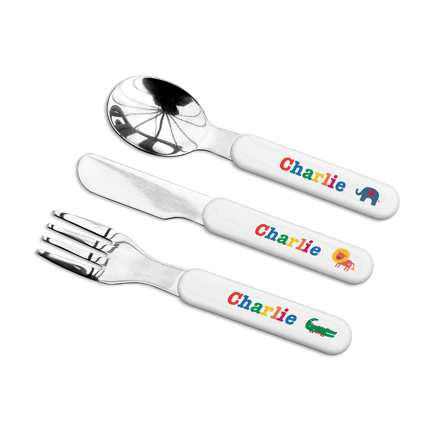 Personalised Noah's Ark Cutlery Set for Kids