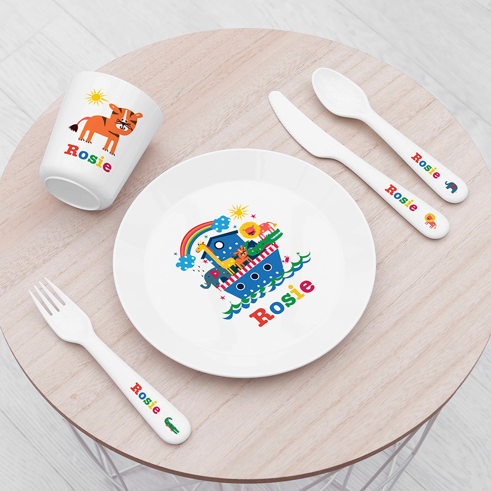 Personalised Noahs Ark Dining Set