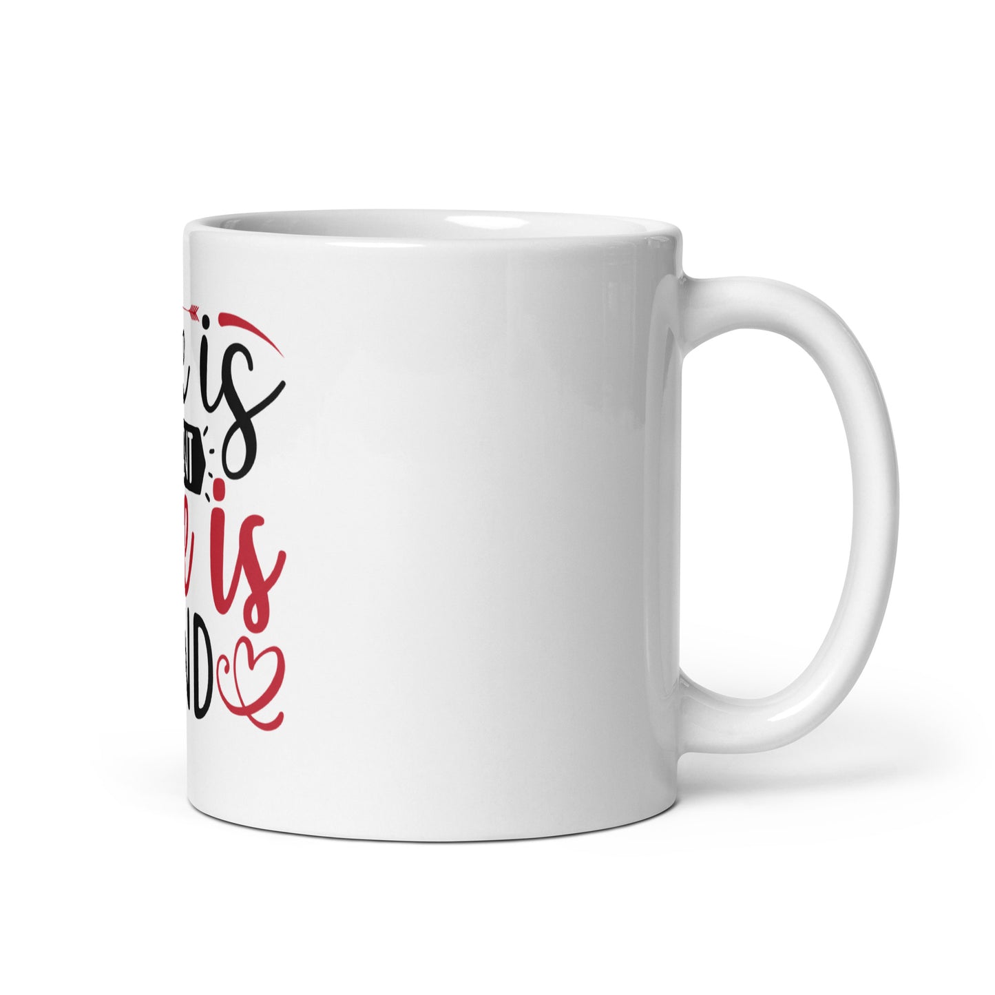 Love is Patient - White glossy mug