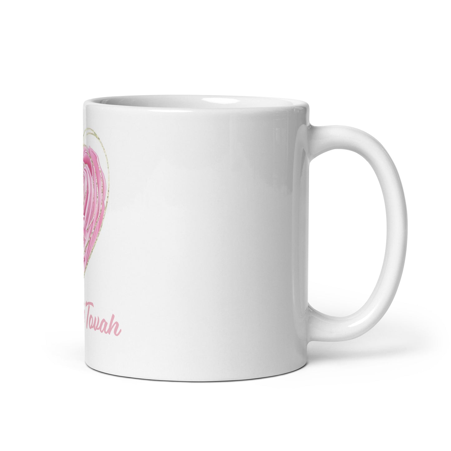 Shanah Tovah Rose Glossy Mug