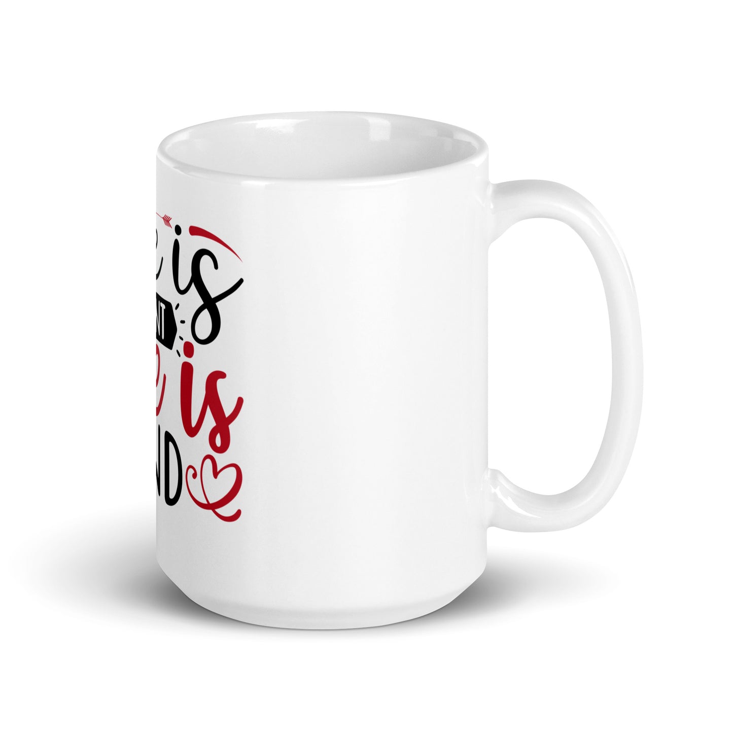 Love is Patient - White glossy mug